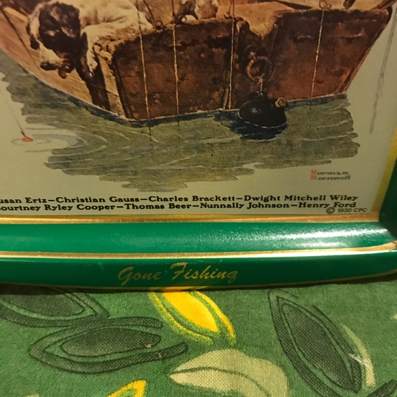 ‼️Sold‼️Norman Rockwell Tin Tray - Picture 7 of 11